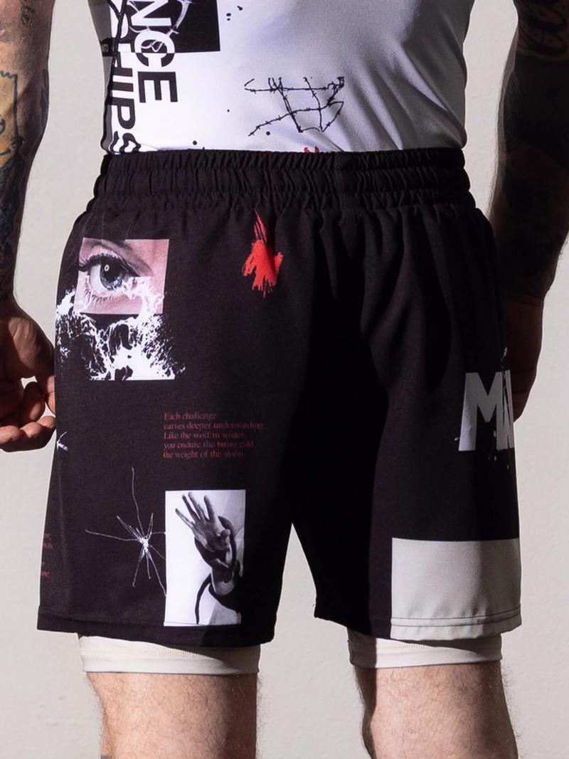 MANTO hybrid fightshorts Overcome